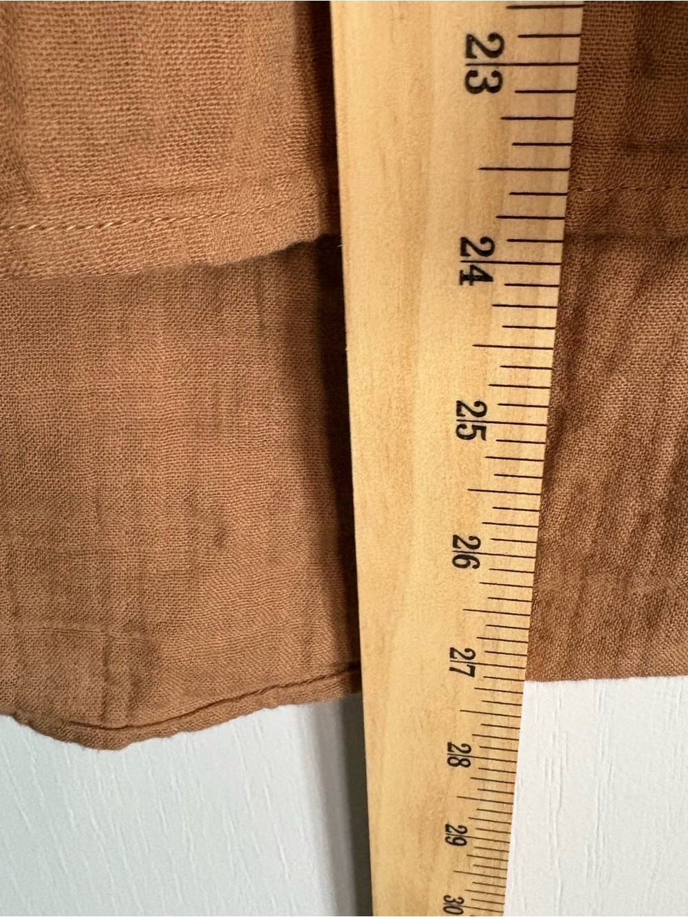 Quince Lightweight Gauze Short-Sleeve Blouse in Warm Brown - Picture 7 of 7